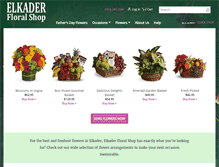 Tablet Screenshot of elkaderfloralshop.com